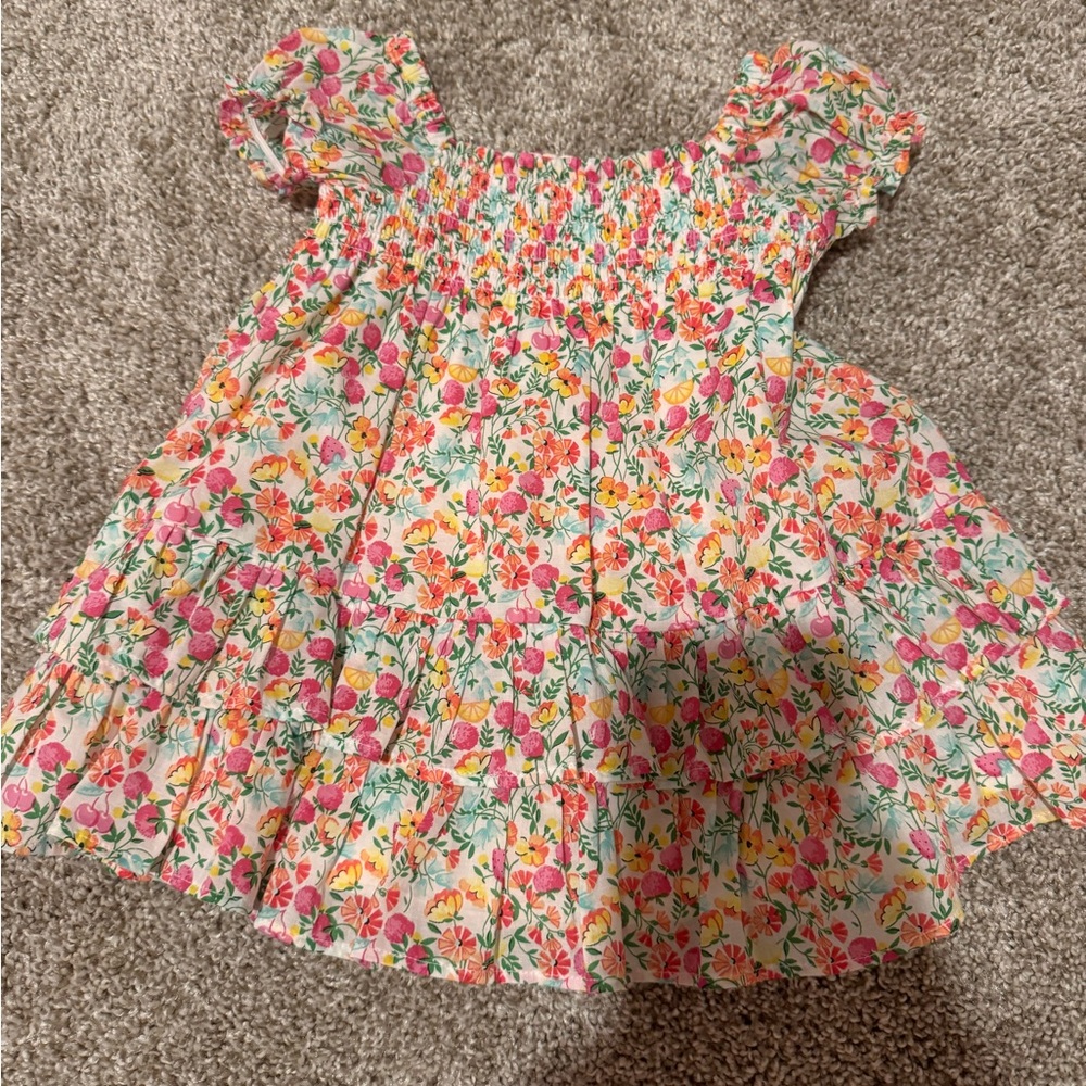 Flower Janie and jack dress 3-6 months